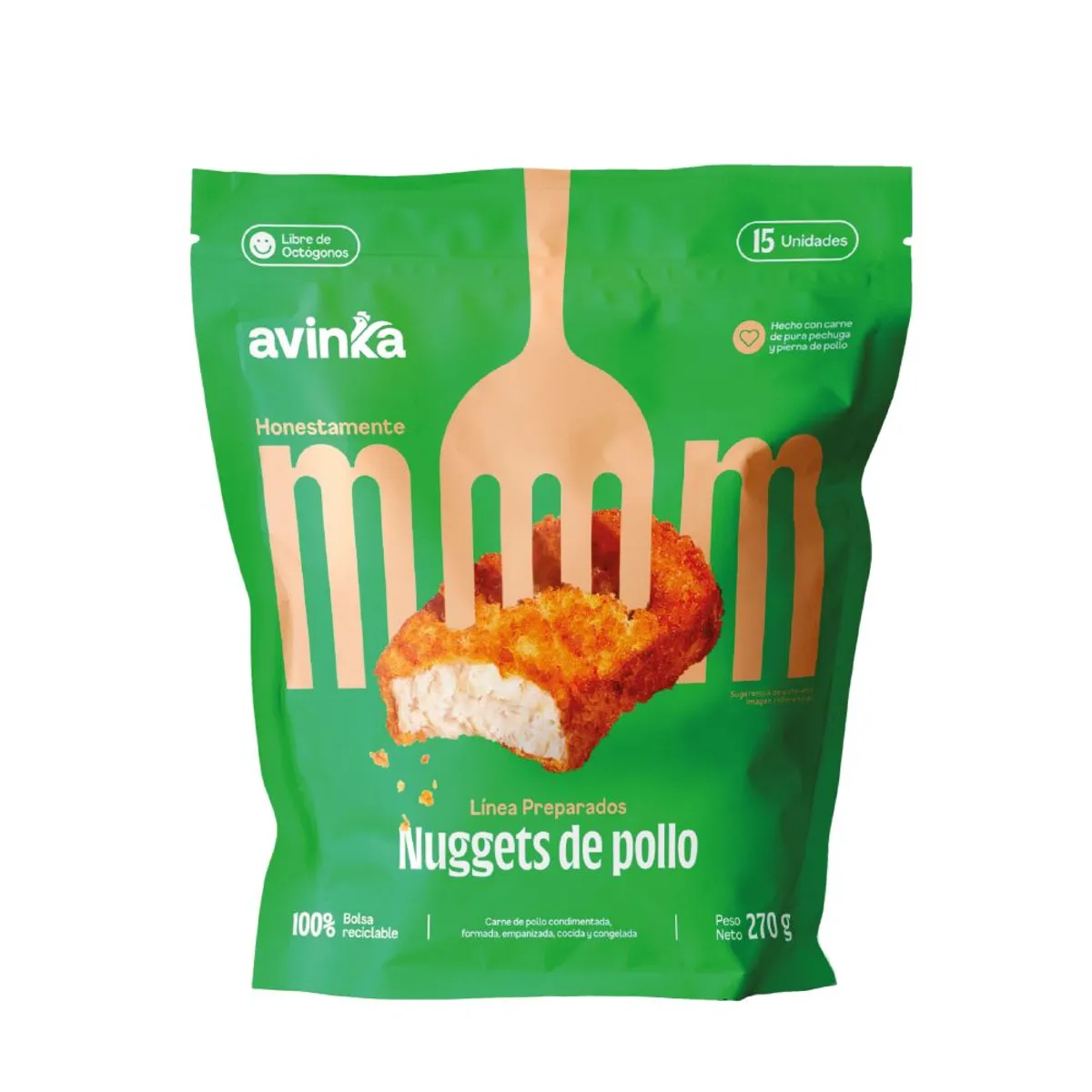 AVINKA - Nuggets de Pollo Avinka Bolsa 15 Und