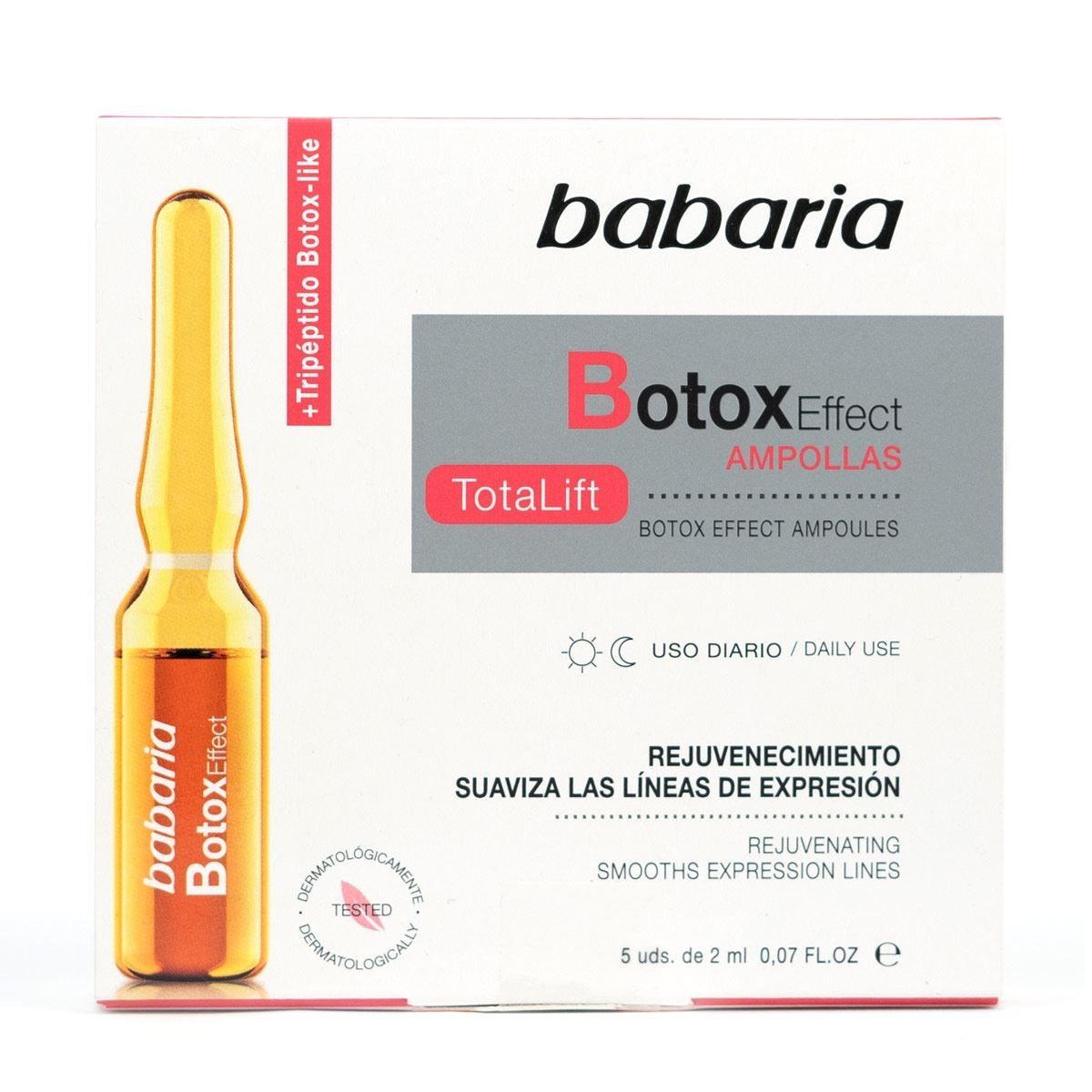 BABARIA - Ampollas Babaria Efecto Botox Caja 5 Und