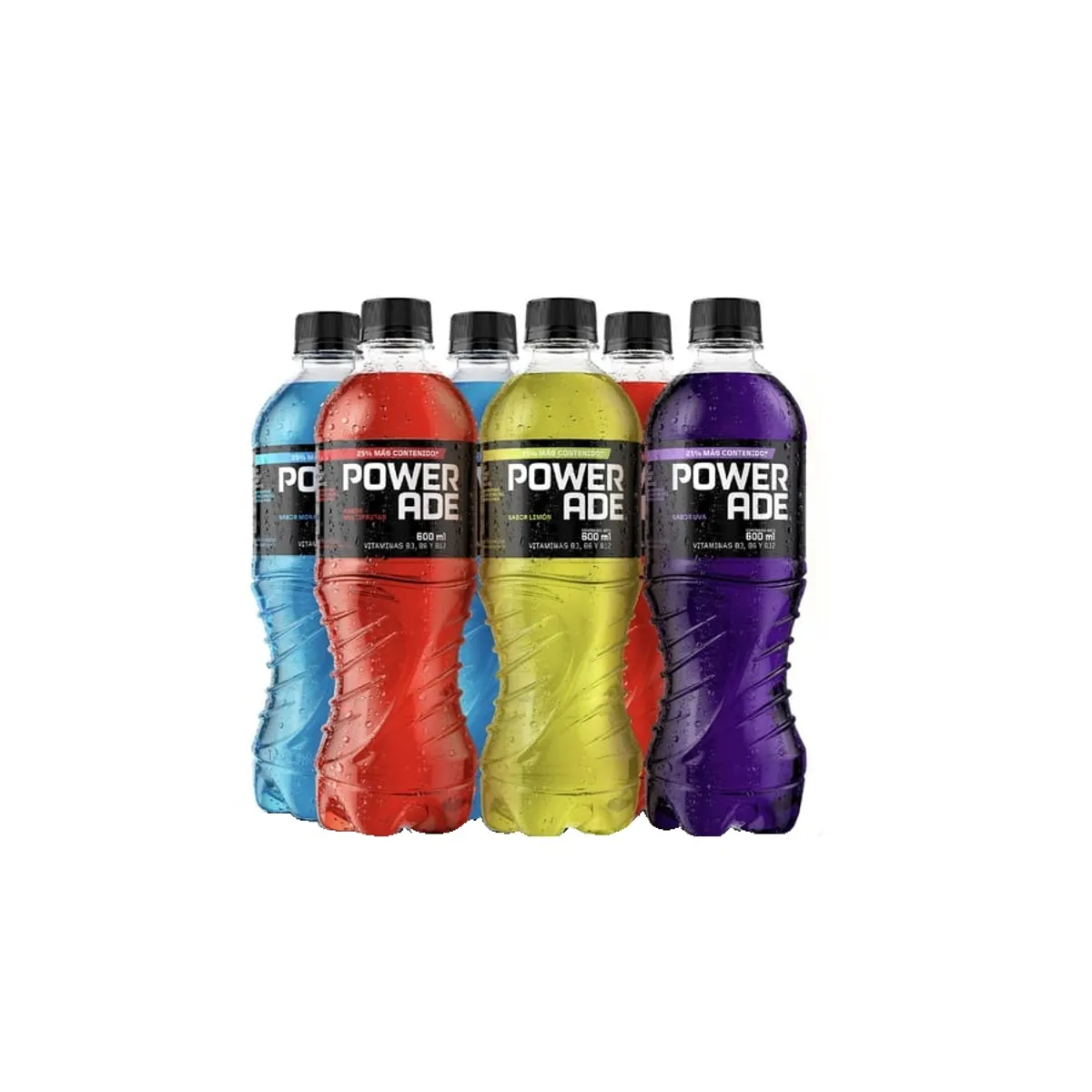 POWERADE - Bebida Rehidratante Powerade Surtido Sixpack Botella 600 mL