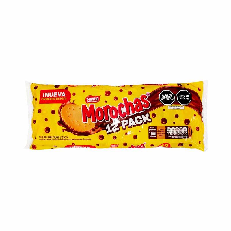 MOROCHAS - Galleta Morochas Vainilla Bolsa 30G x 12 Unidades