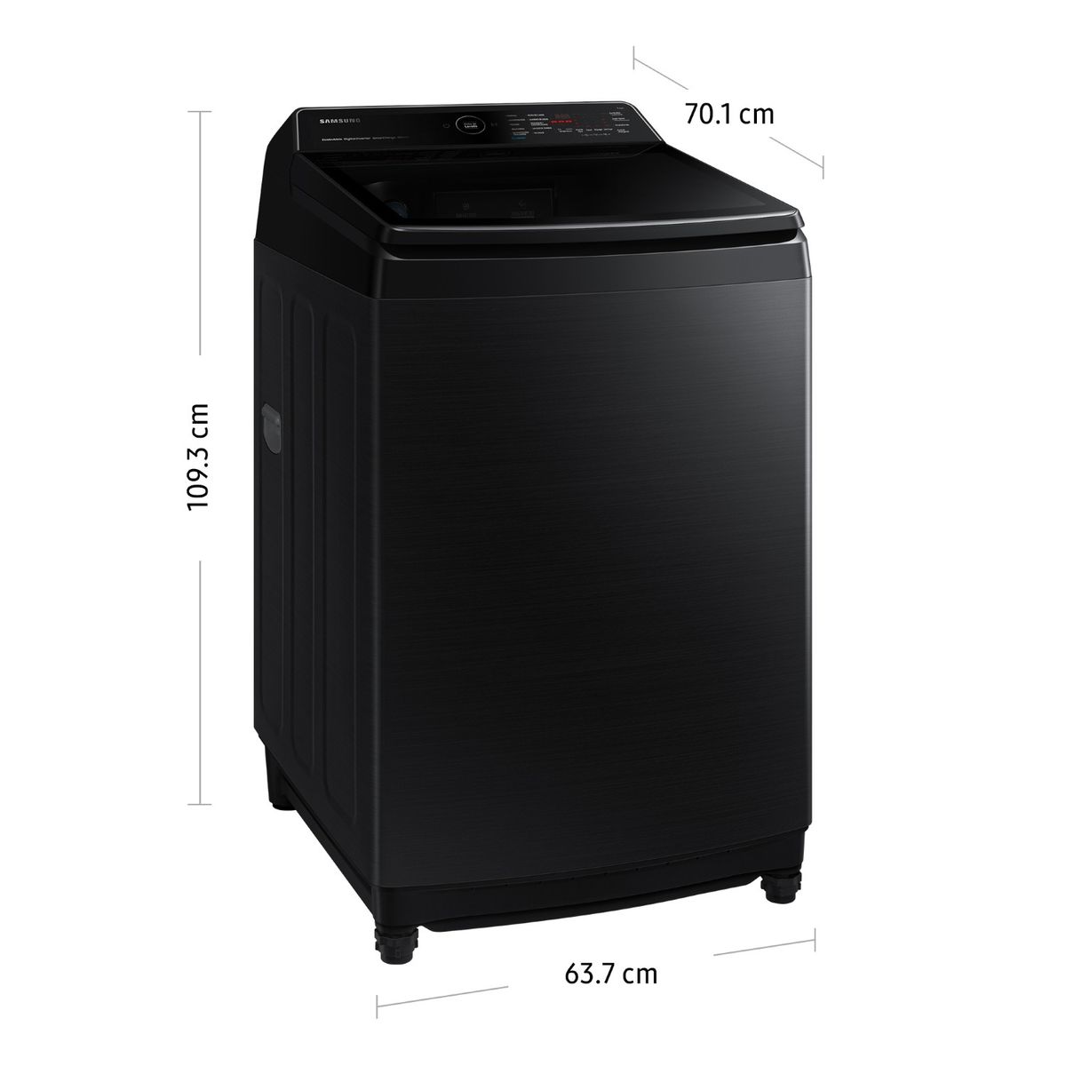 SAMSUNG - Lavadora 19 Kg Negra Bubble Smart