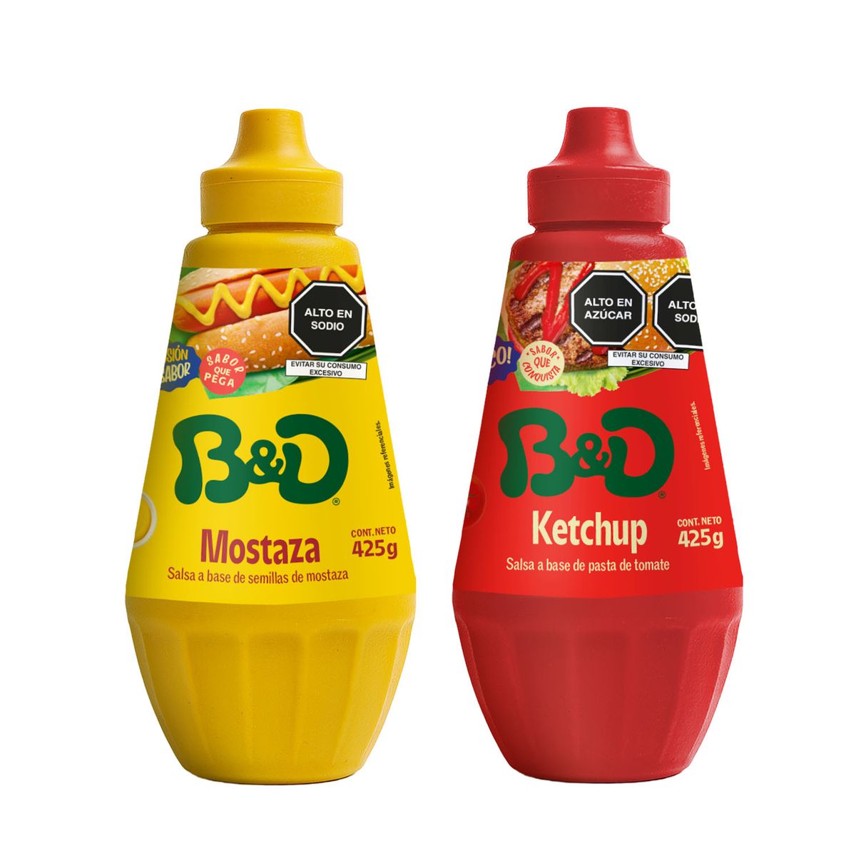 B&D - Pack B&D Ketchup 425 g + Mostaza 425 g