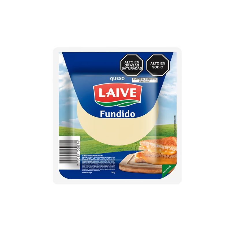 LAIVE - Queso Fundido Laive En Tajadas Empaque 90 g