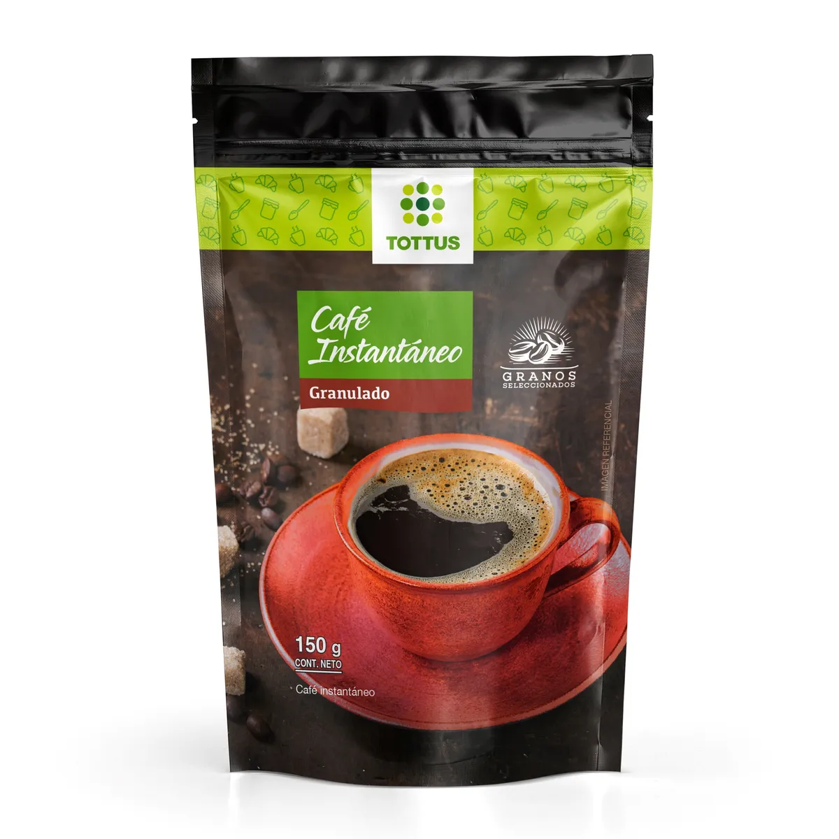 TOTTUS - Café Instantáneo Granulado Tottus Doypack 150 g
