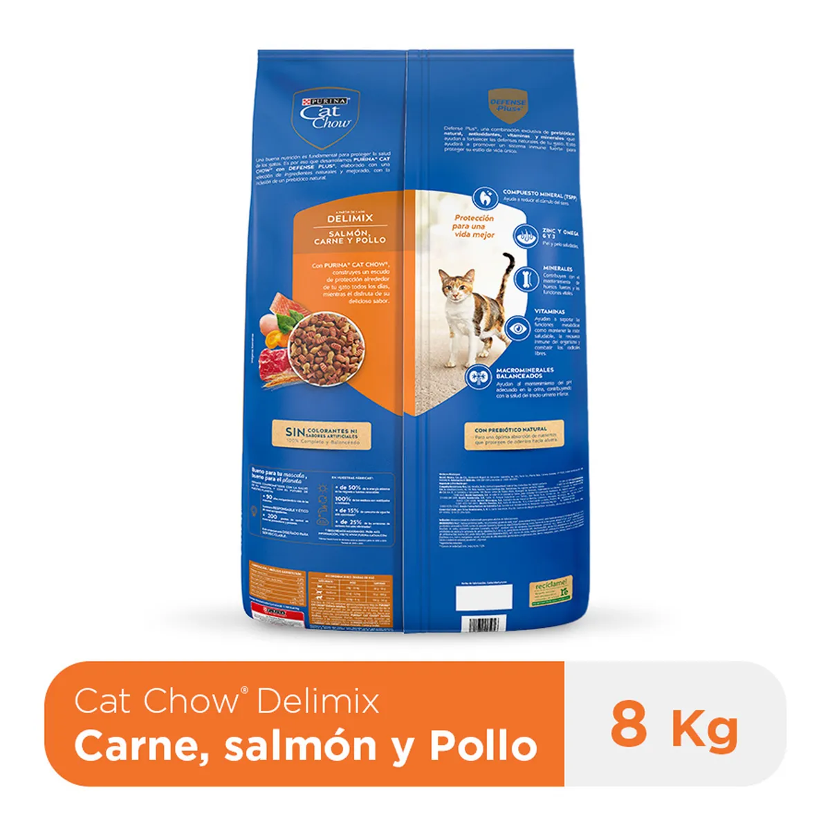 CAT CHOW - Alimento Seco Gatos Adultos Cat Chow Deli Mix Bolsa 8 Kg