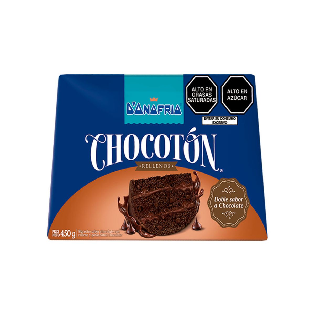 DONOFRIO - Panetón Chocoton Relleno Doble Chocolat Caja 450  gr