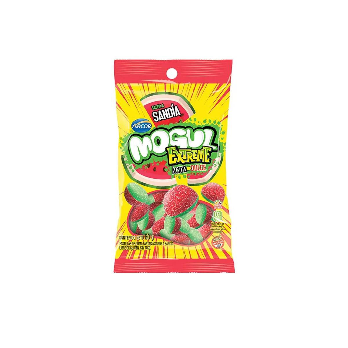 MOGUL - Gomitas Mogul Sandía Extreme Bolsa 80 g