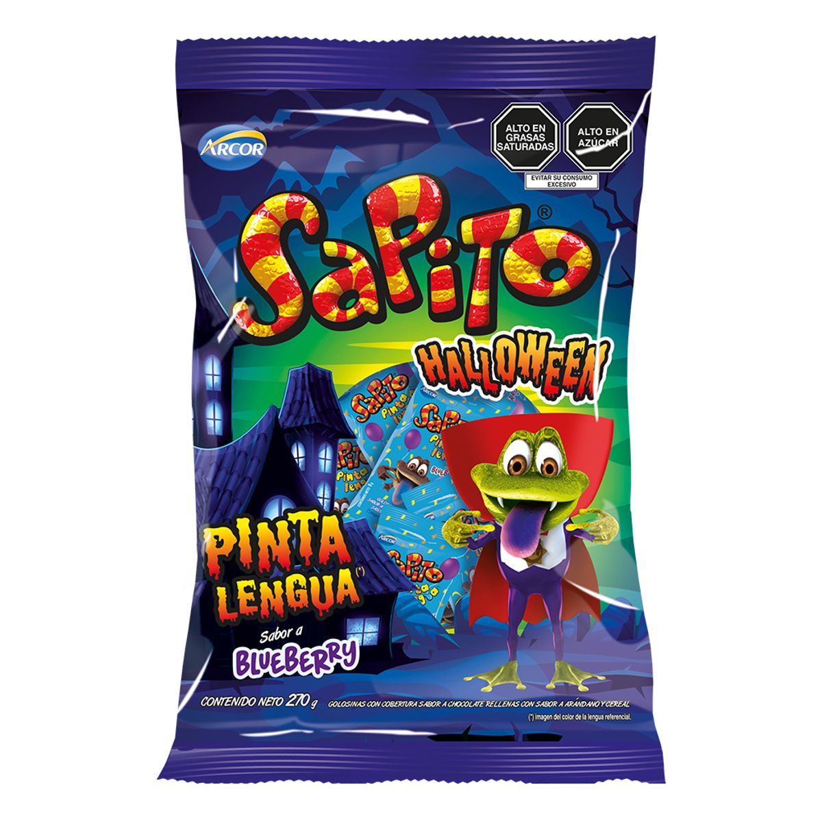 SAPITO - Chocolate Halloween Sapito Pintalengua 270 g