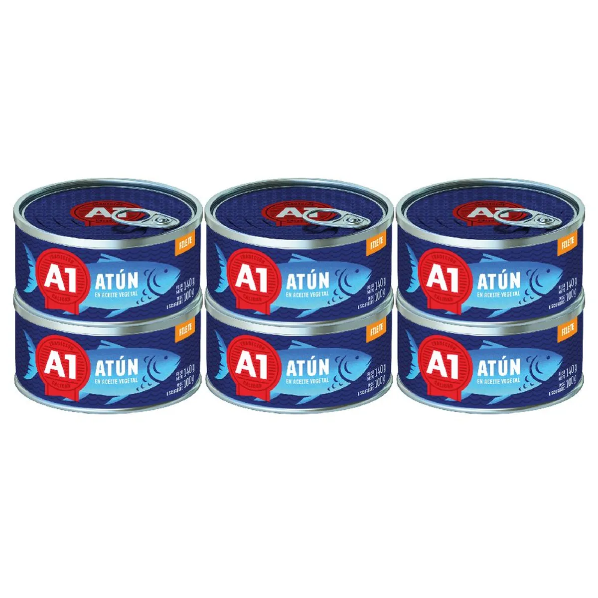 A1 - Sixpack Filete Atun A1 140G