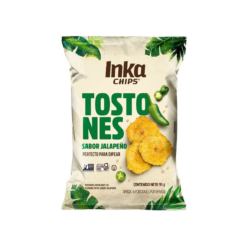 INKA CHIPS - Tostones Jalapeño Inka Chips Bolsa 95 g