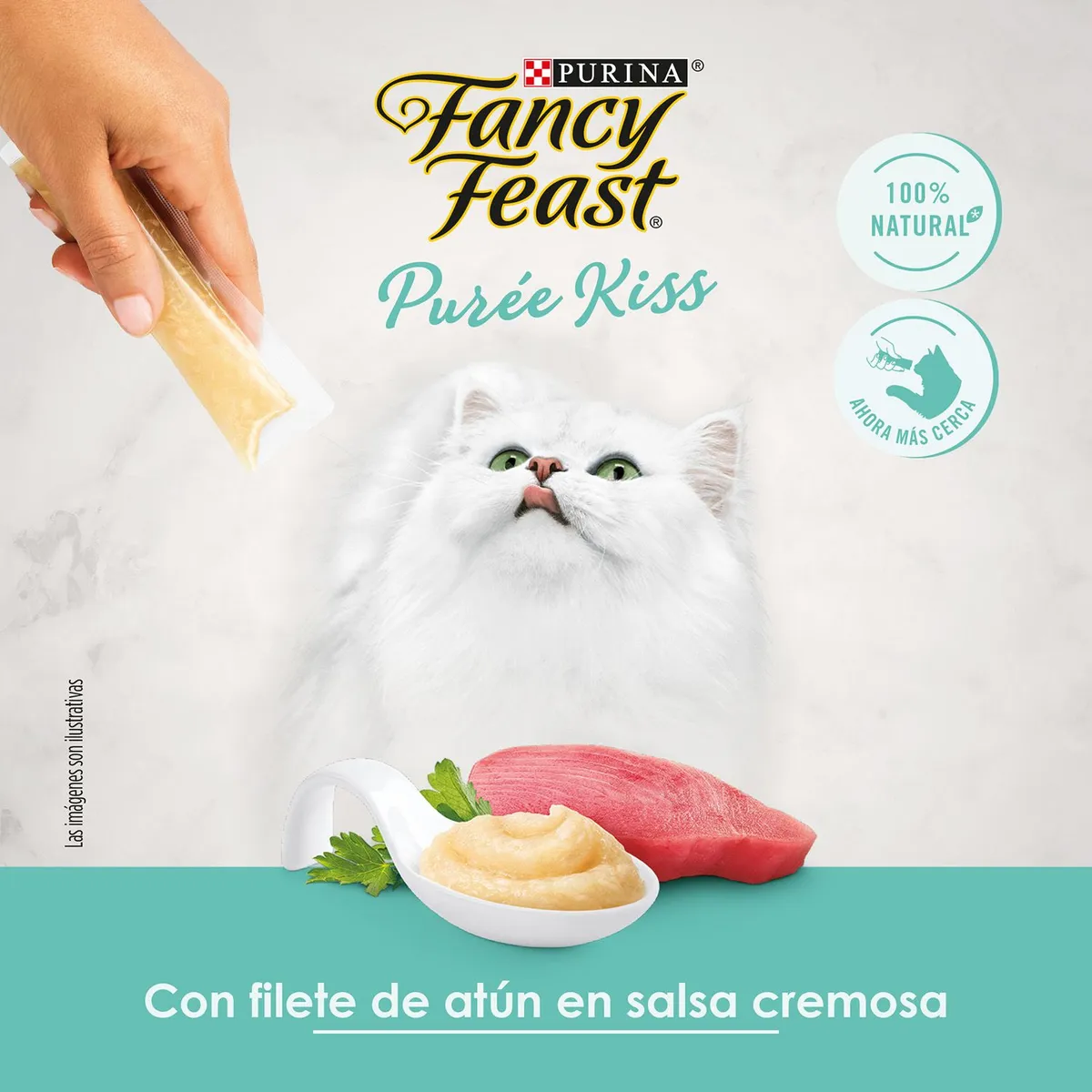 FANCY FEAST - Alimento Húmedo para Gato Fancy Feast Purée Kiss Atún Doypack 40 g