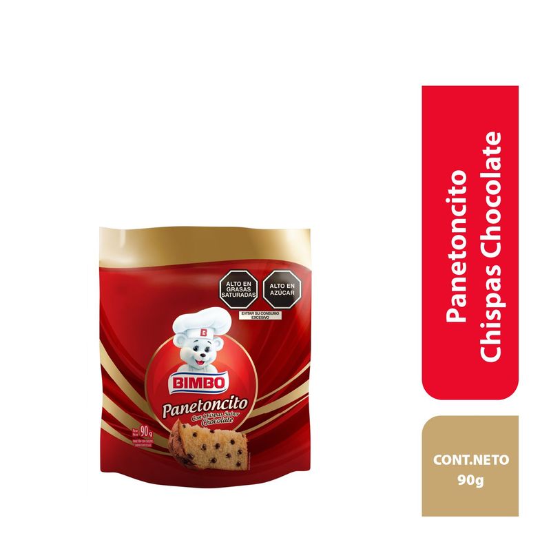 BIMBO - Panetoncito Chispas Chocolate Bimbo 90 gr
