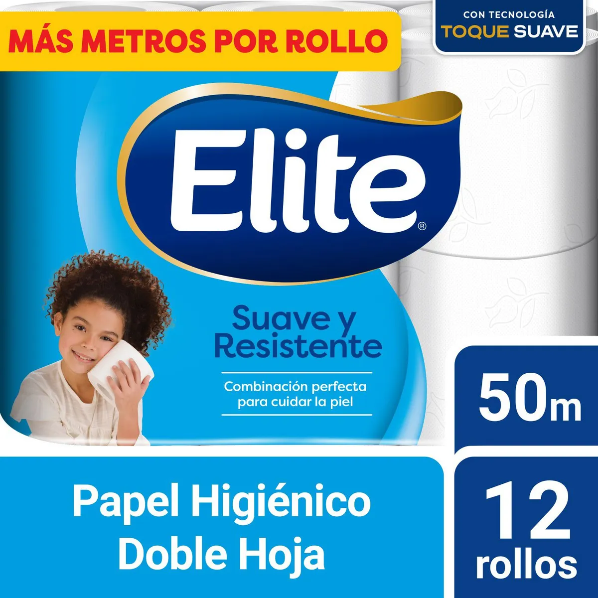 ELITE - Papel Higiénico Elite Suave y Resistente Empaque 12 Und