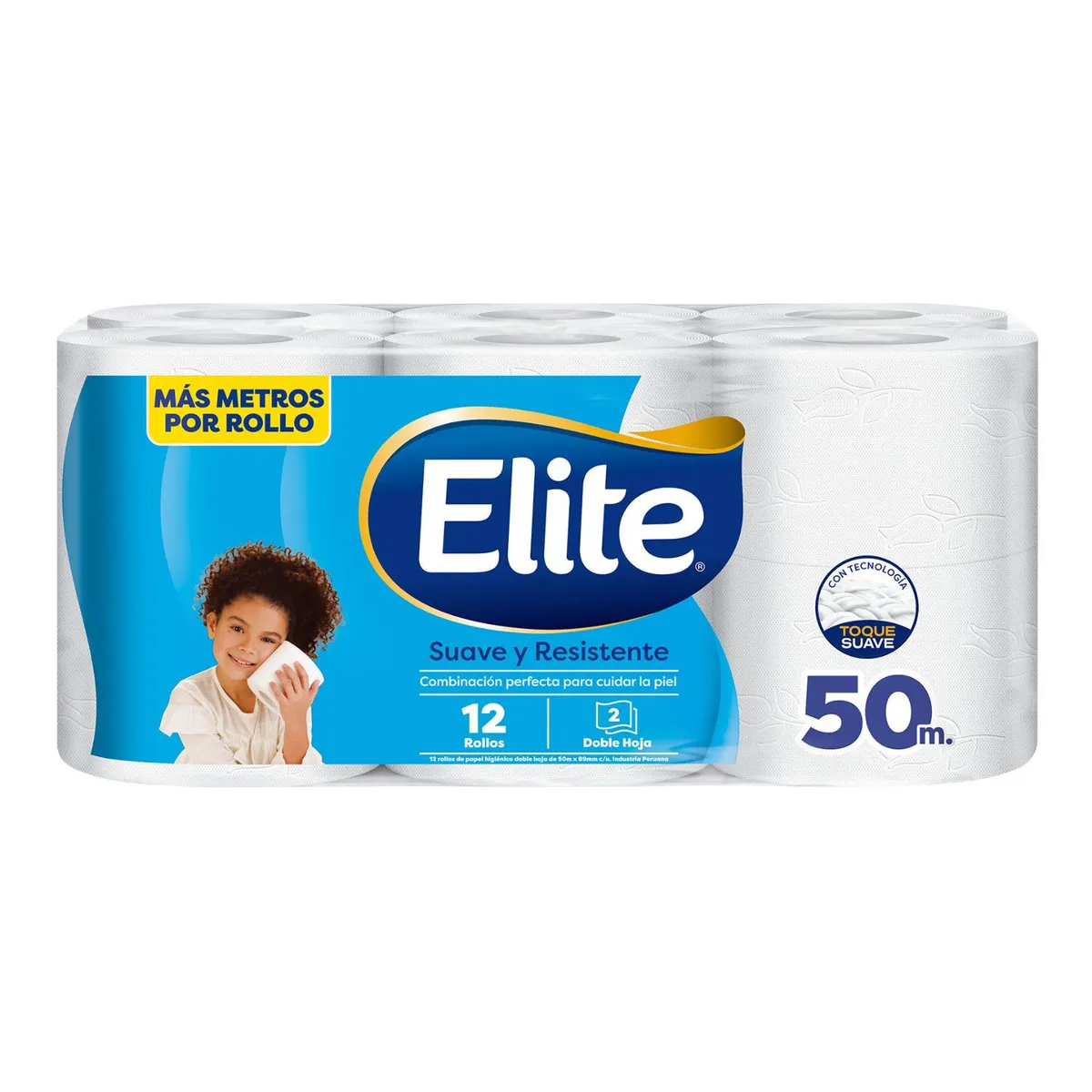 ELITE - Papel Higiénico Elite Suave y Resistente Empaque 12 Und