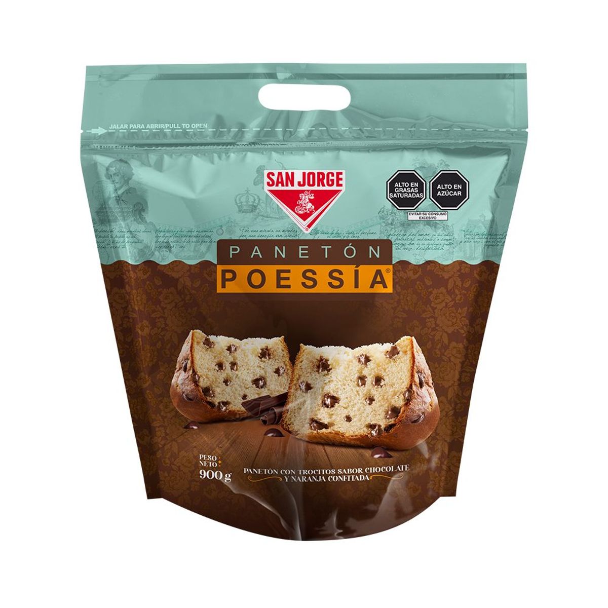 SAN JORGE - Panetón Ziplock Poessia San Jorge 900 gr