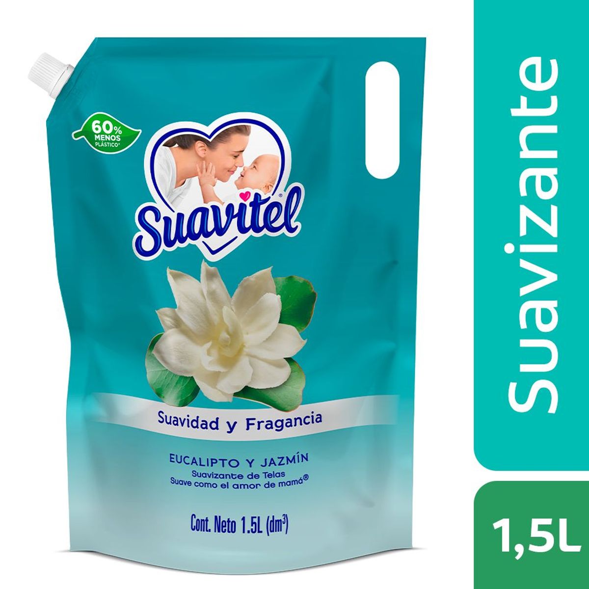 SUAVITEL - Suavizante Suavitel Eucalipto Jazmín Doypack 1.5 L