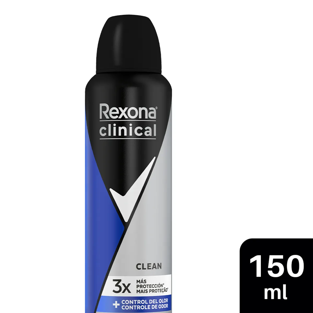 REXONA - Antitranspirante en Spray Rexona Clinical Clean Envase 150 mL