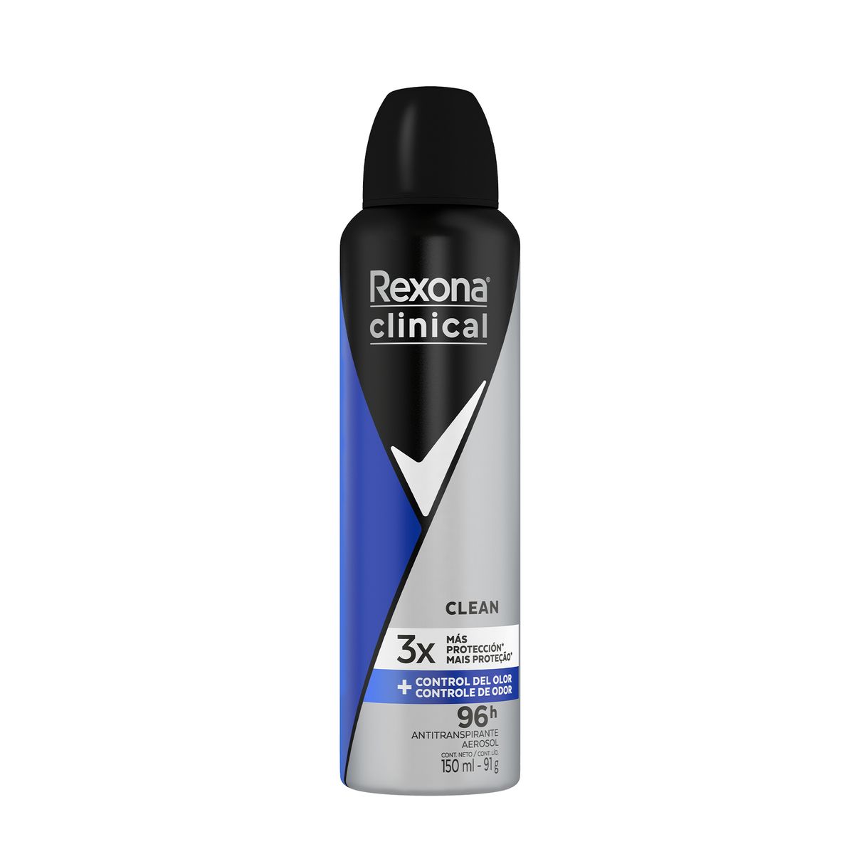 REXONA - Antitranspirante en Spray Rexona Clinical Clean Envase 150 mL