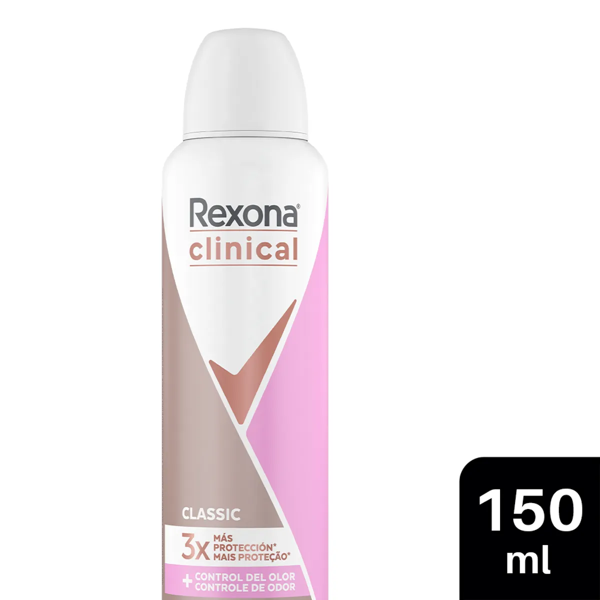 REXONA - Antitranspirante en Spray Rexona Clinical Classic Envase 150 mL