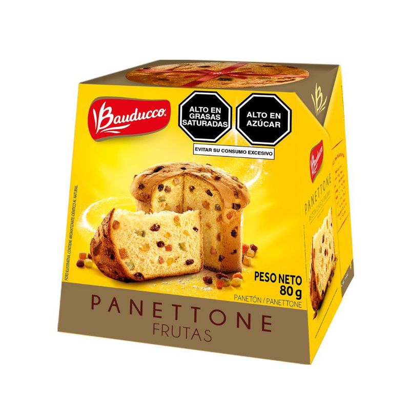 BAUDUCCO - Mini Panettone Frutas Bauducco Caja X 80 gr
