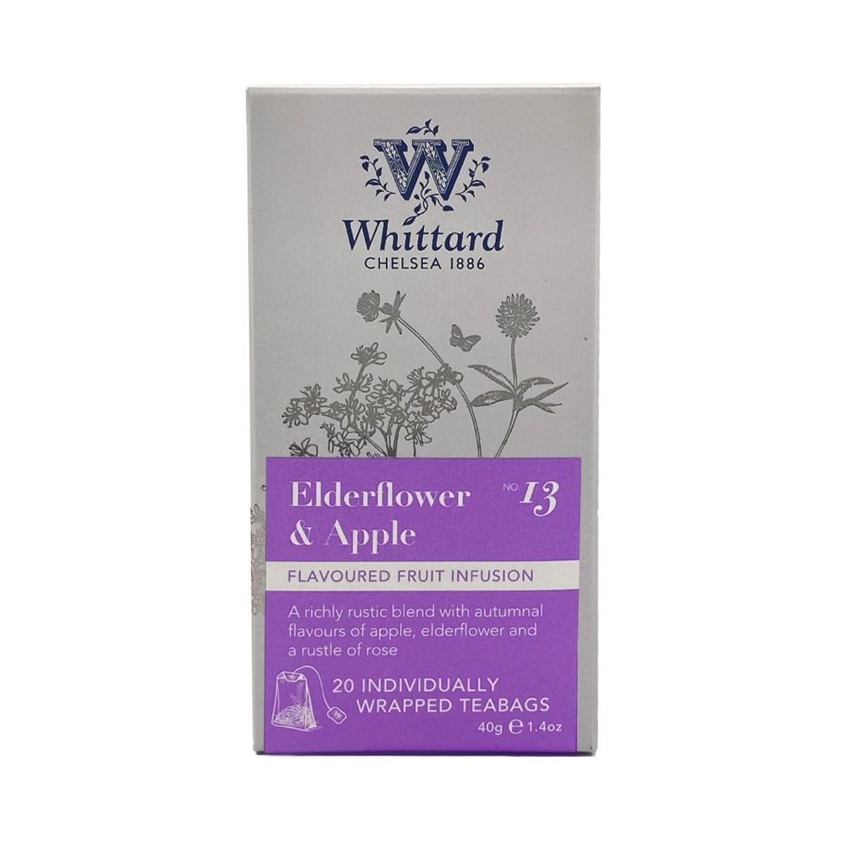  - Infusión Whittard Elderflower & Apple Caja 20 Sobres