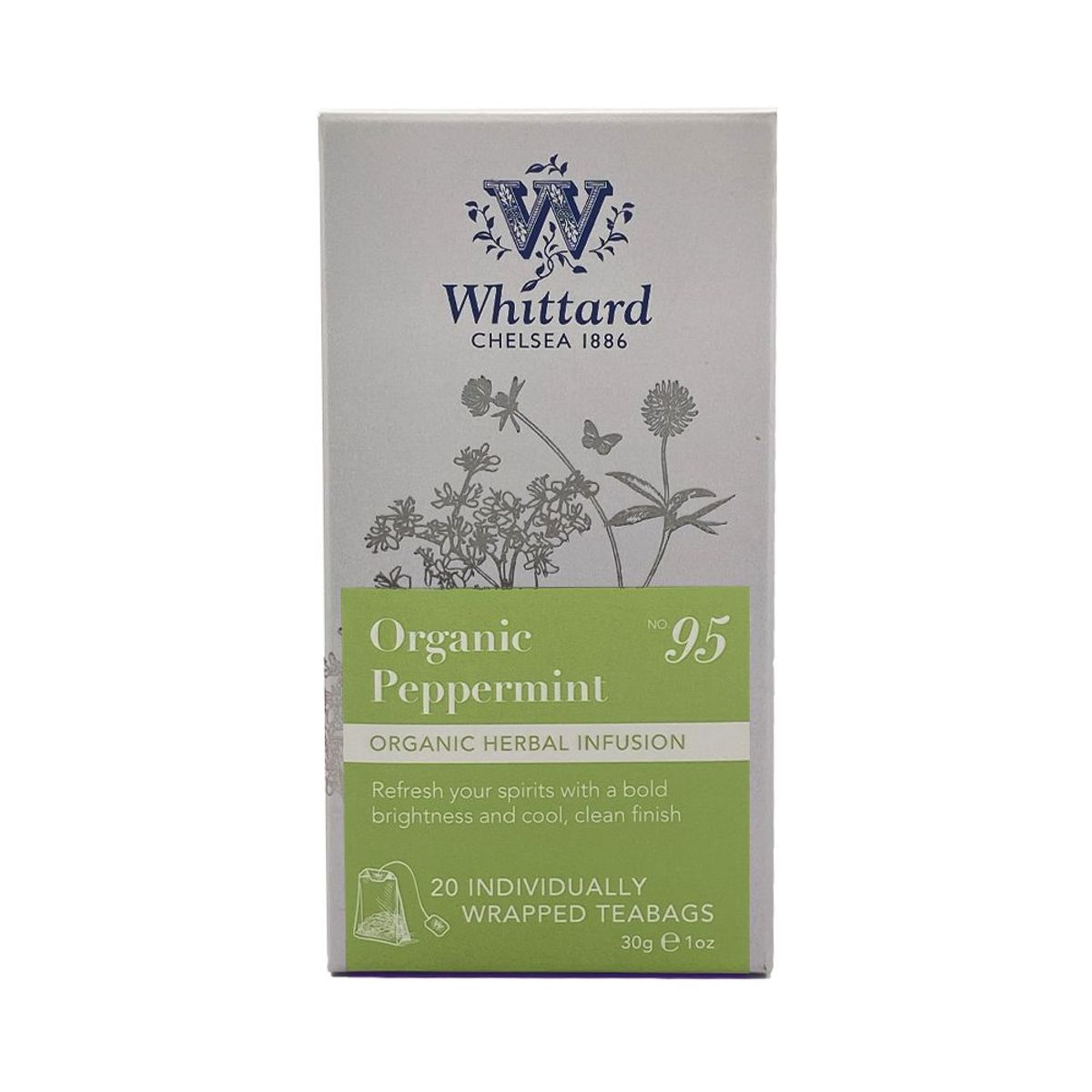  - Infusión Whittard Organic Peppermint Caja 20 Sobres