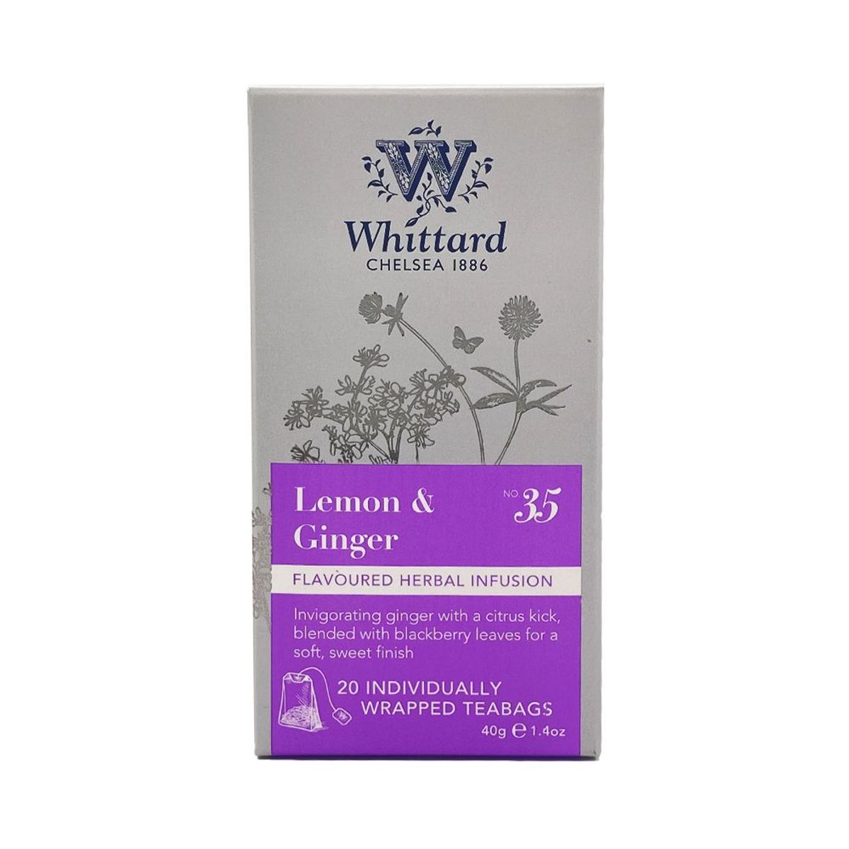  - Infusión Whittard Lemon & Ginger Caja 20 Sobres