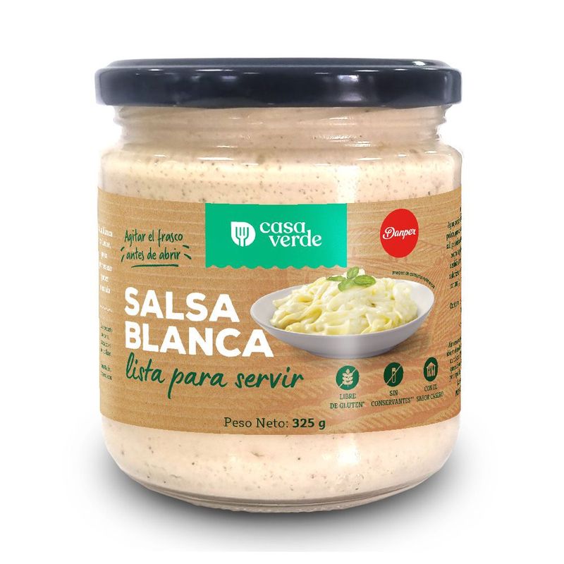 CASA VERDE - Salsa Blanca Frasco Casa Verde 325 g