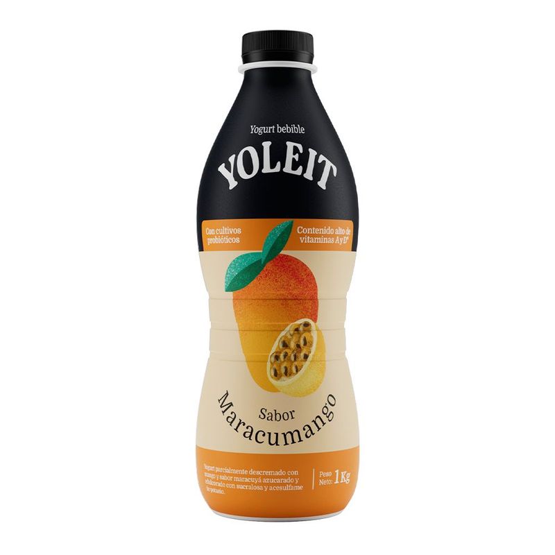 YOLEIT - Yogurt Bebible Sabor Maracumango 1 Kg