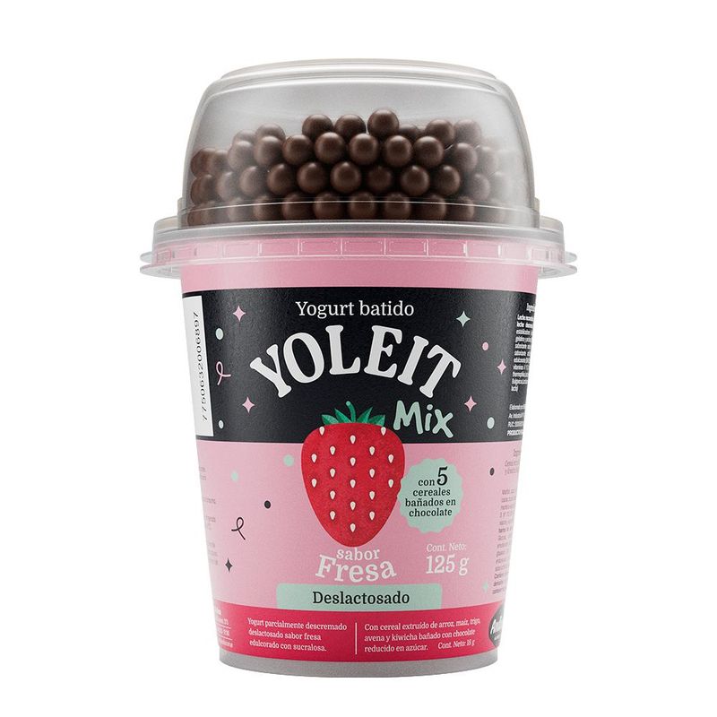 YOLEIT - Yogurt Yoleit Batido Mix Fresa Envase 125 g