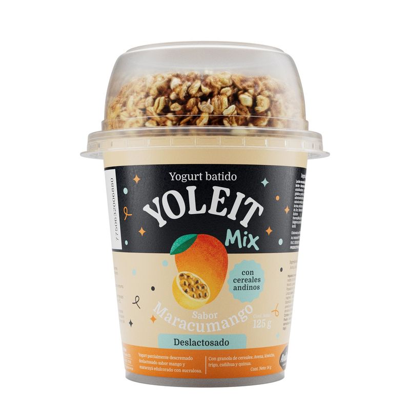 YOLEIT - Yogurt Batido Yoleit Mix Maracumango Envase 125 g