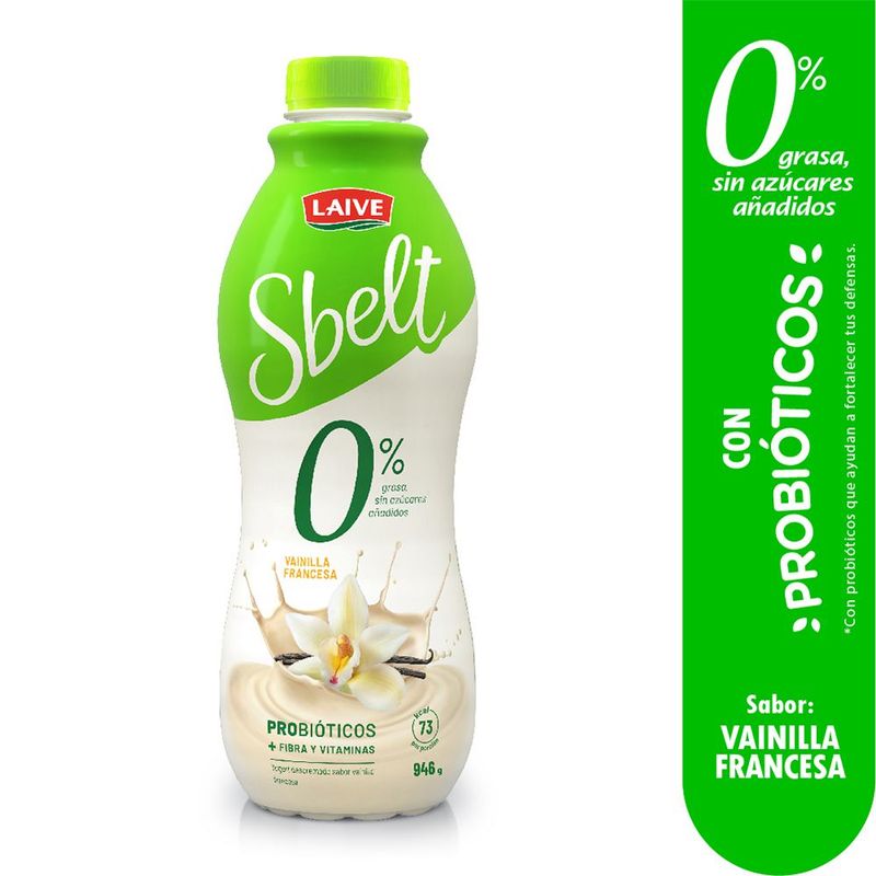 LAIVE - Yogurt Descremado Vainilla Sbelt 946g