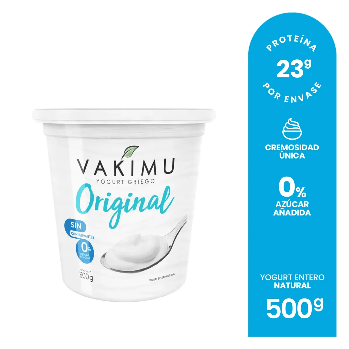 VAKIMU - Yogurt Griego Vakimu Original Envase 500 g
