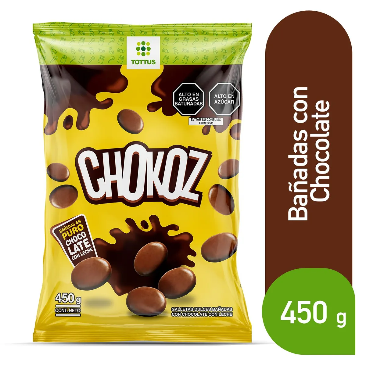 TOTTUS - Galleta Con Chocolate Tottus 450 g