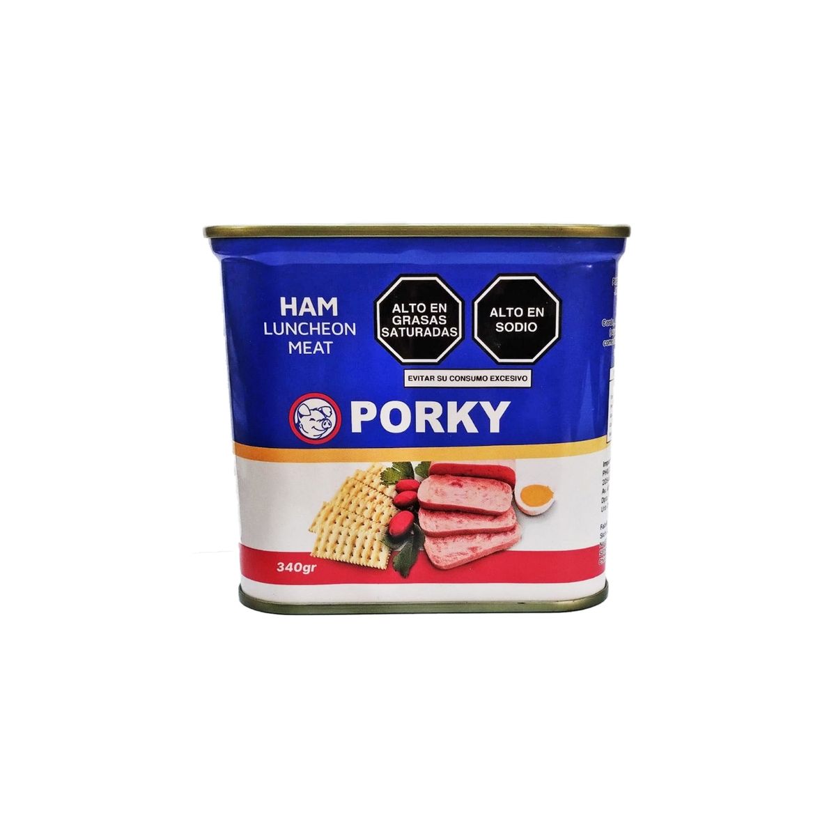 PORKY - Jamón de Cerdo Porky Ham Lata 340 g