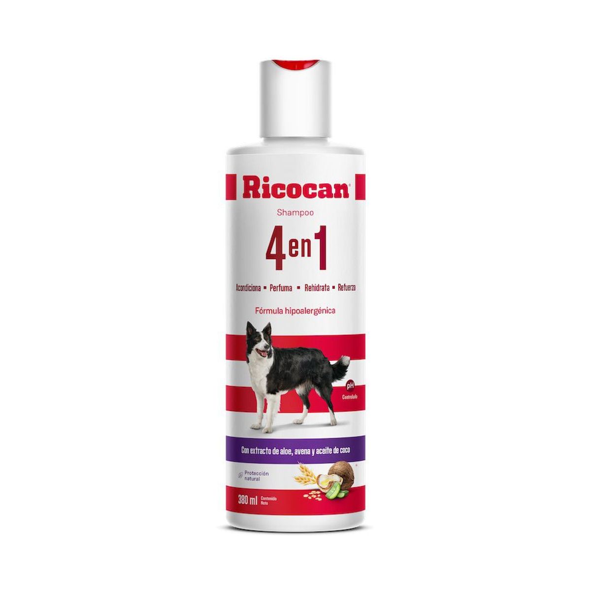 RICOCAN - Shampoo 4 en 1 para Perros Ricocan Botella 380 mL