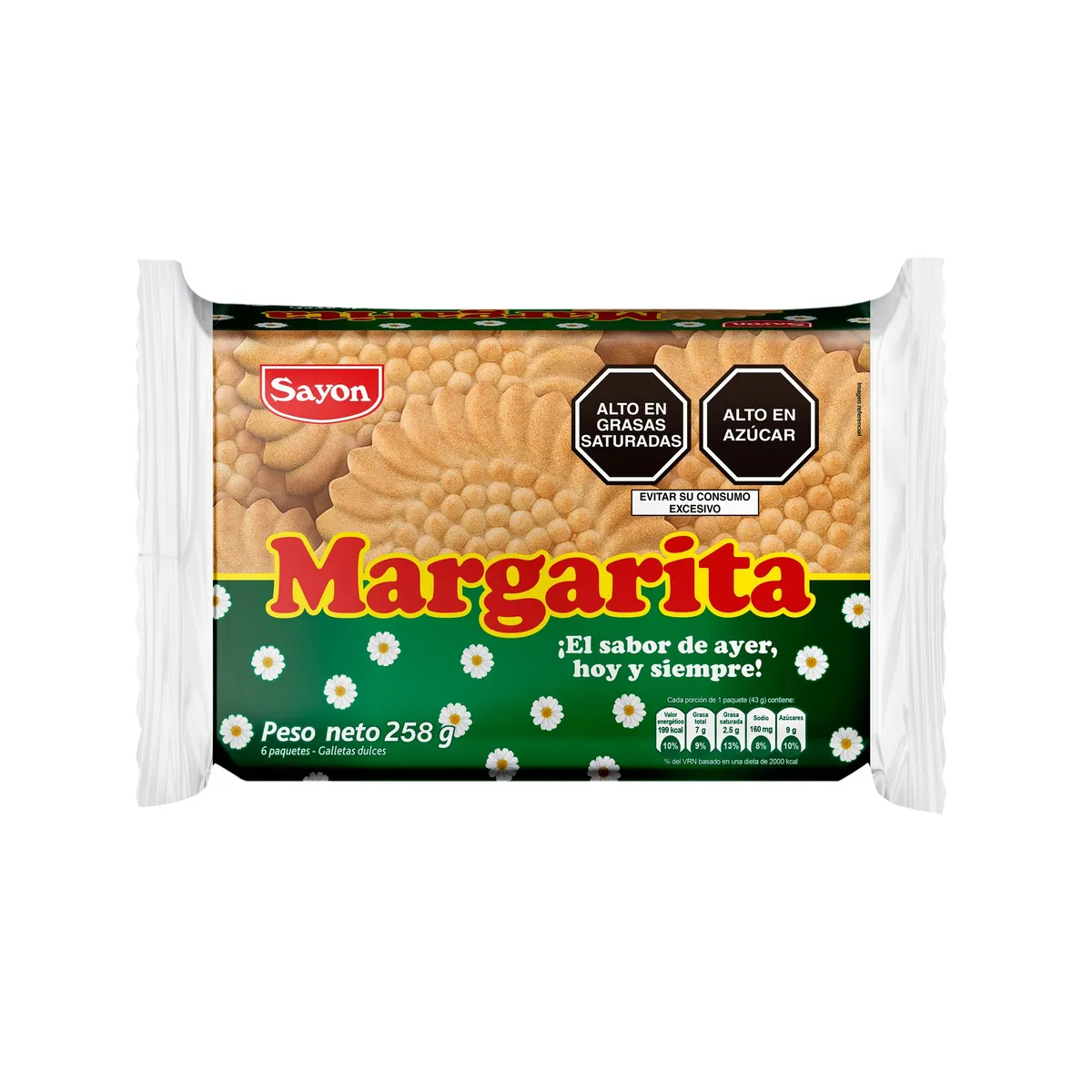 MARGARITA - Galleta Margarita Sixpack 258 g