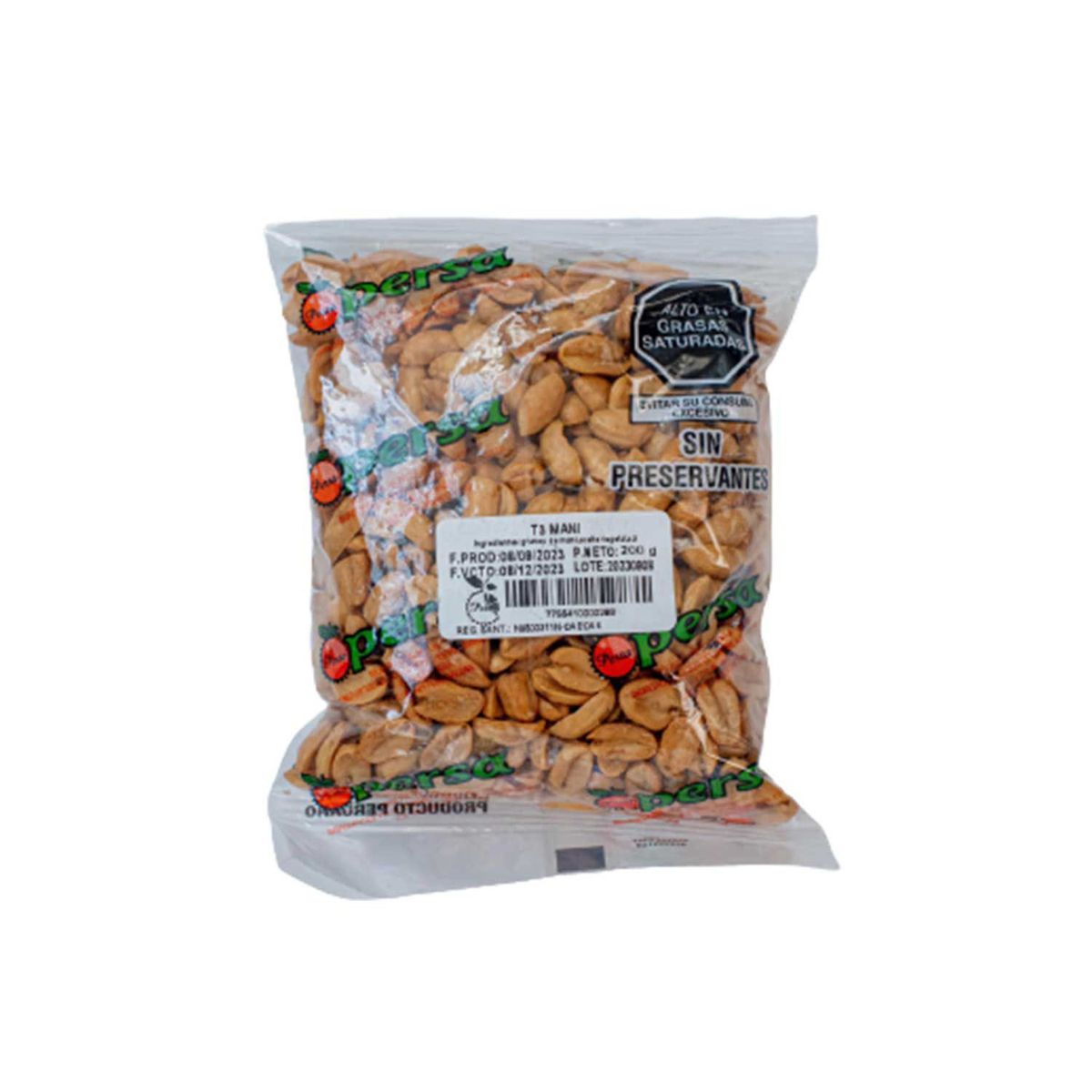  - Maní Persa Frito Bolsa 200 g
