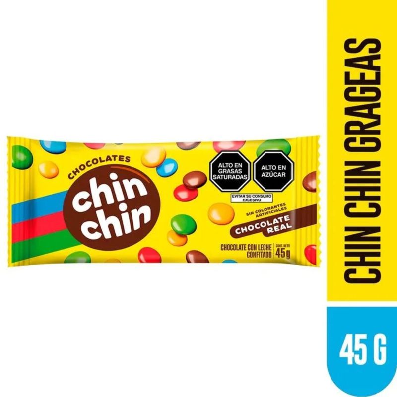 CHIN CHIN - Chocolate Chin Chin Grageas Bolsa 45 g