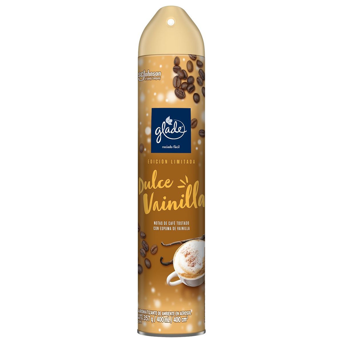 GLADE - Ambientador en Spray Glade Vainilla Envase 400 mL