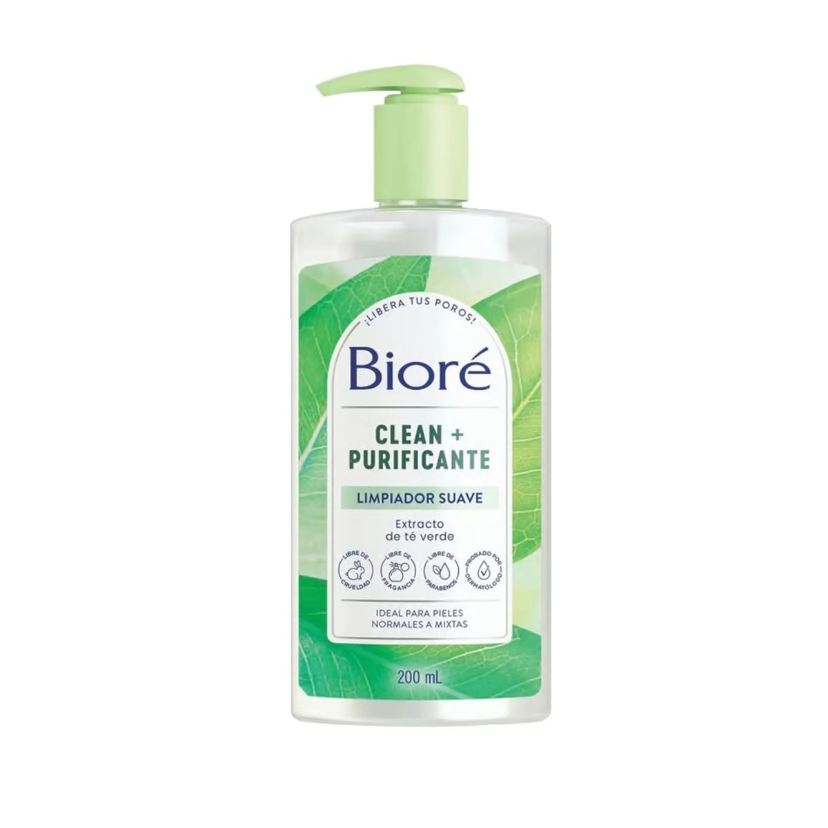 BIORE - Limpiador Suave Facial Biore Clean Detox Envase 200 mL