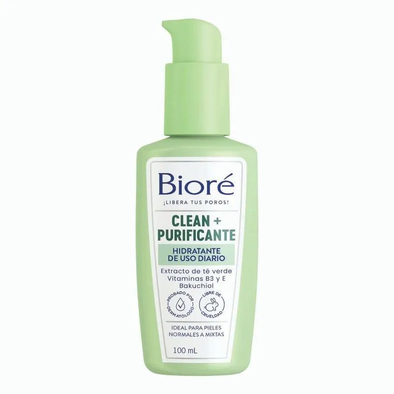 BIORE - Humectante Facial Biore Diario Clean Detox Envase 100 mL