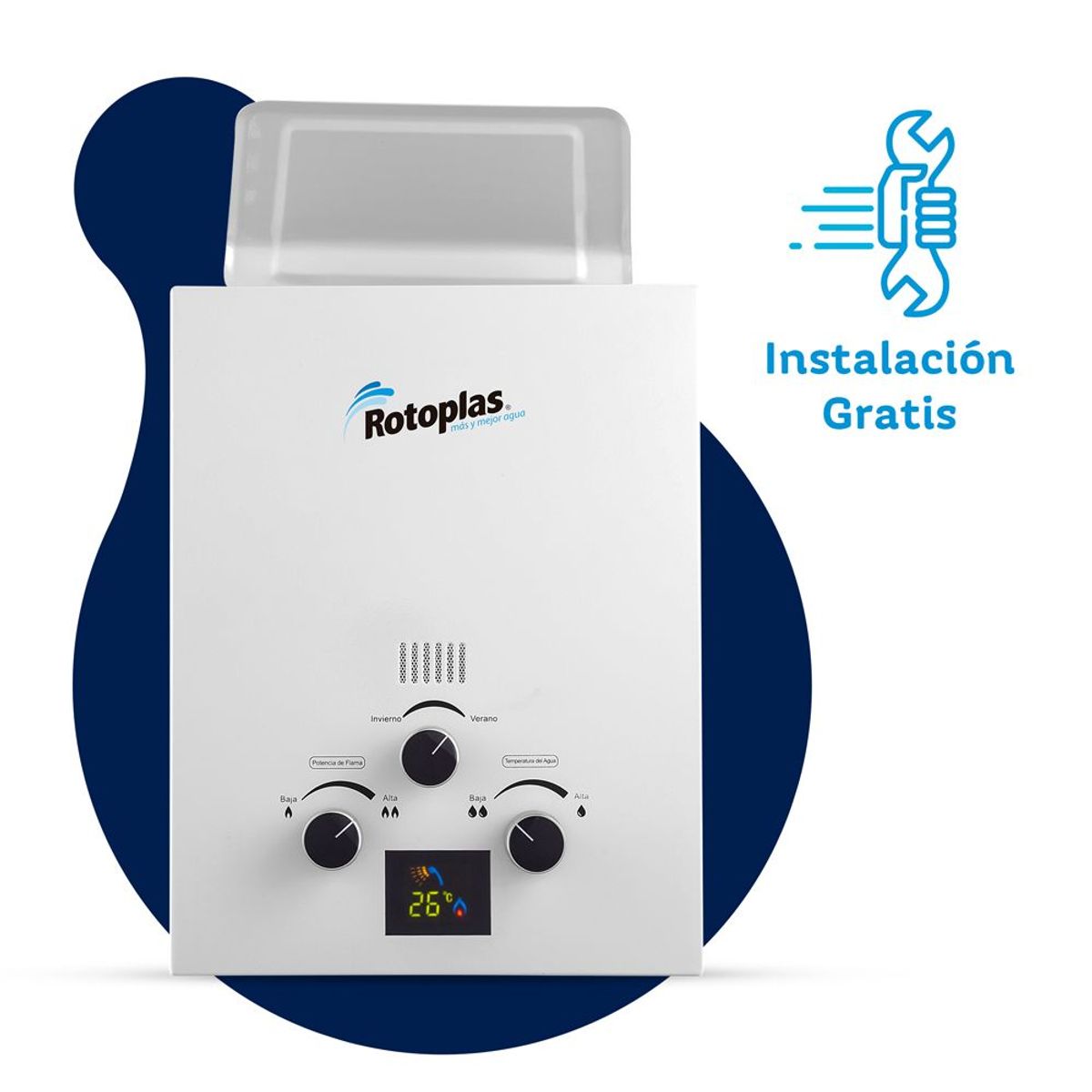 ROTOPLAS - Rotoplas Terma a Gas Flaming 5.5 L Glp