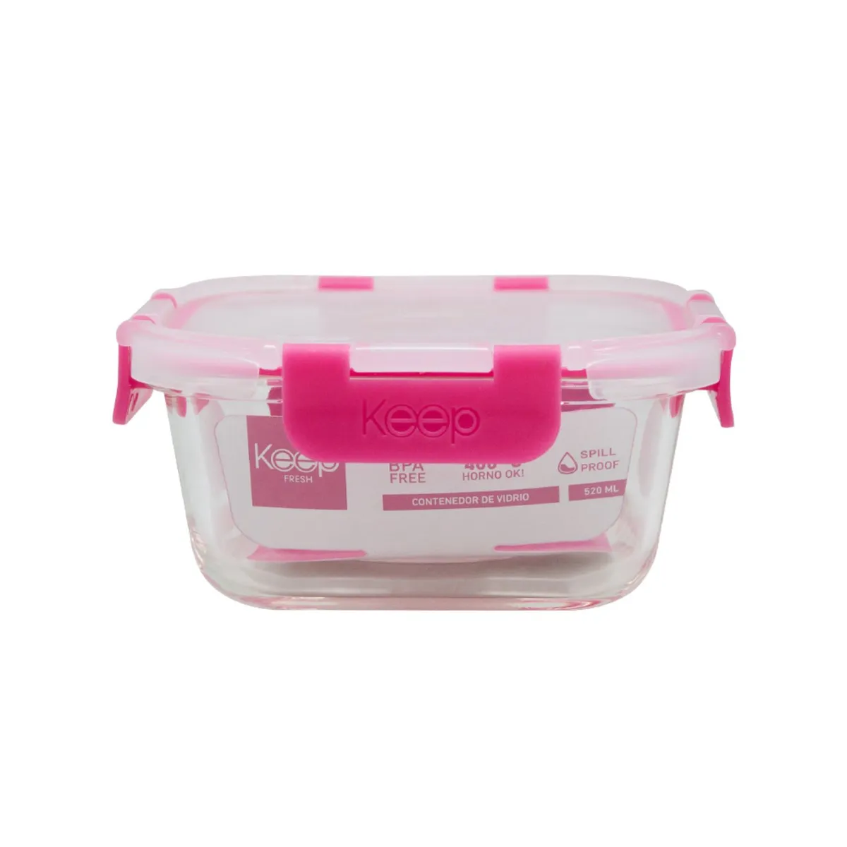 KEEP - Hermetico Cuadrado 520mL Glass Keep