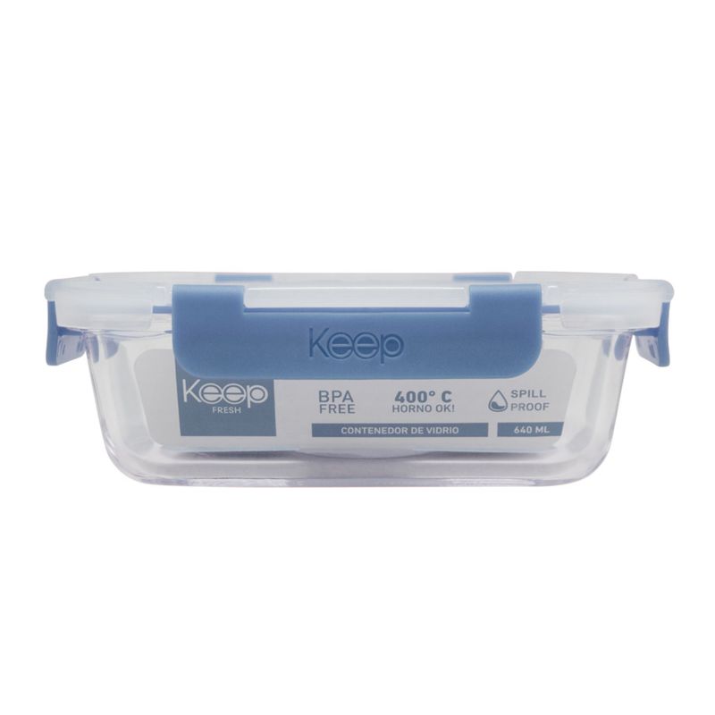 KEEP - Hermetico Rectangular 640mL Glass Keep