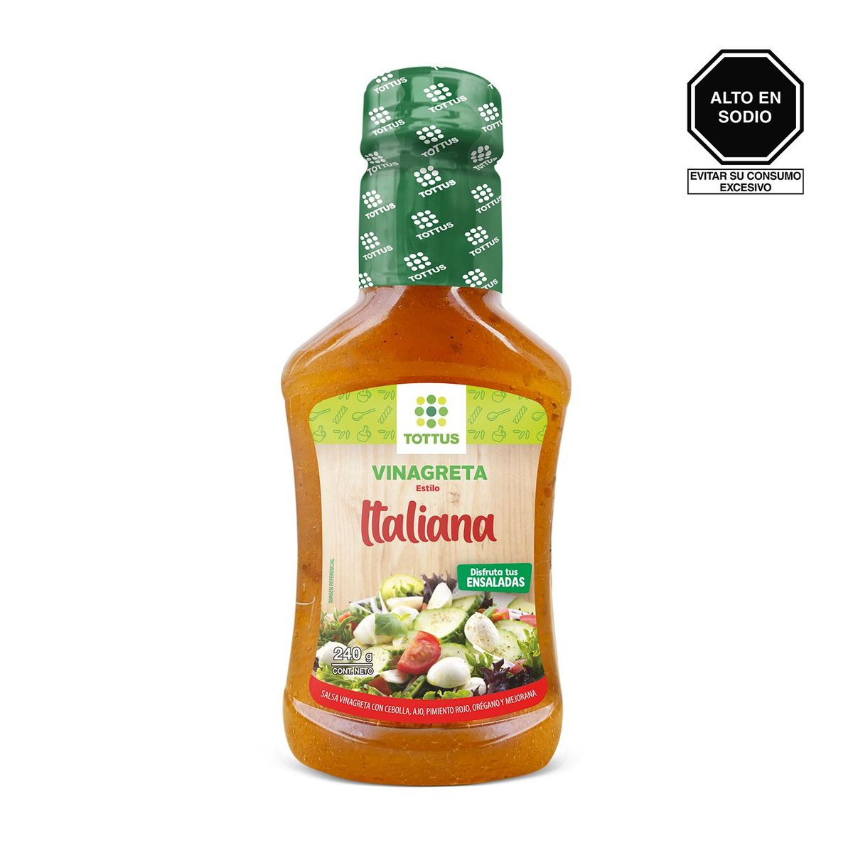 TOTTUS - Vinagreta Italiana Tottus Envase 240 g