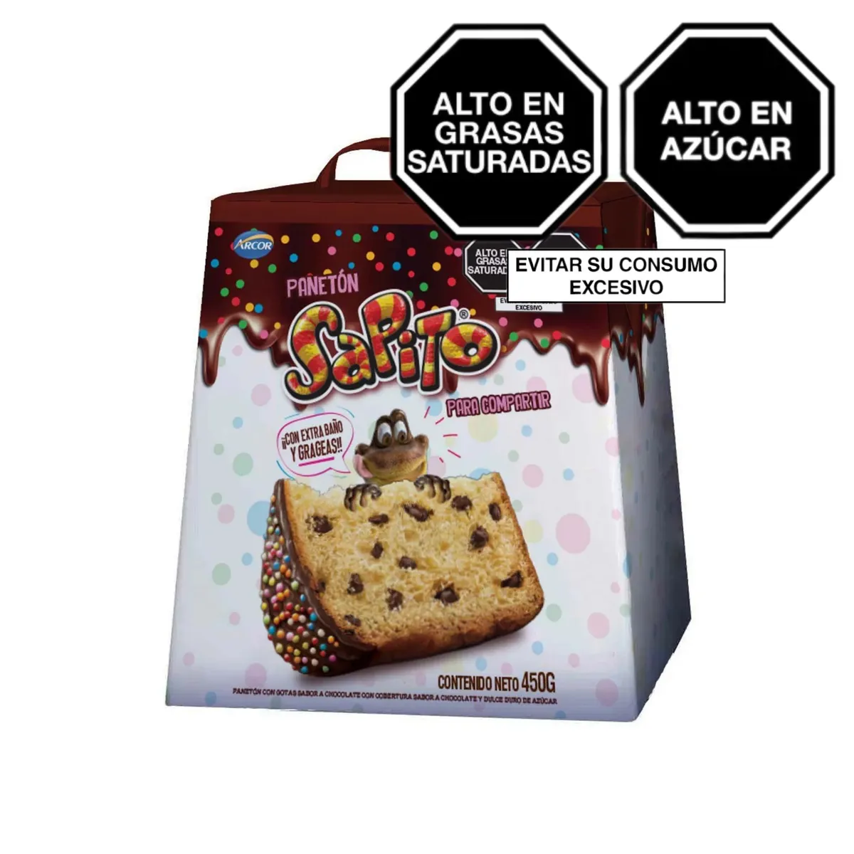 SAPITO - Panetón Sapito Caja 450 g