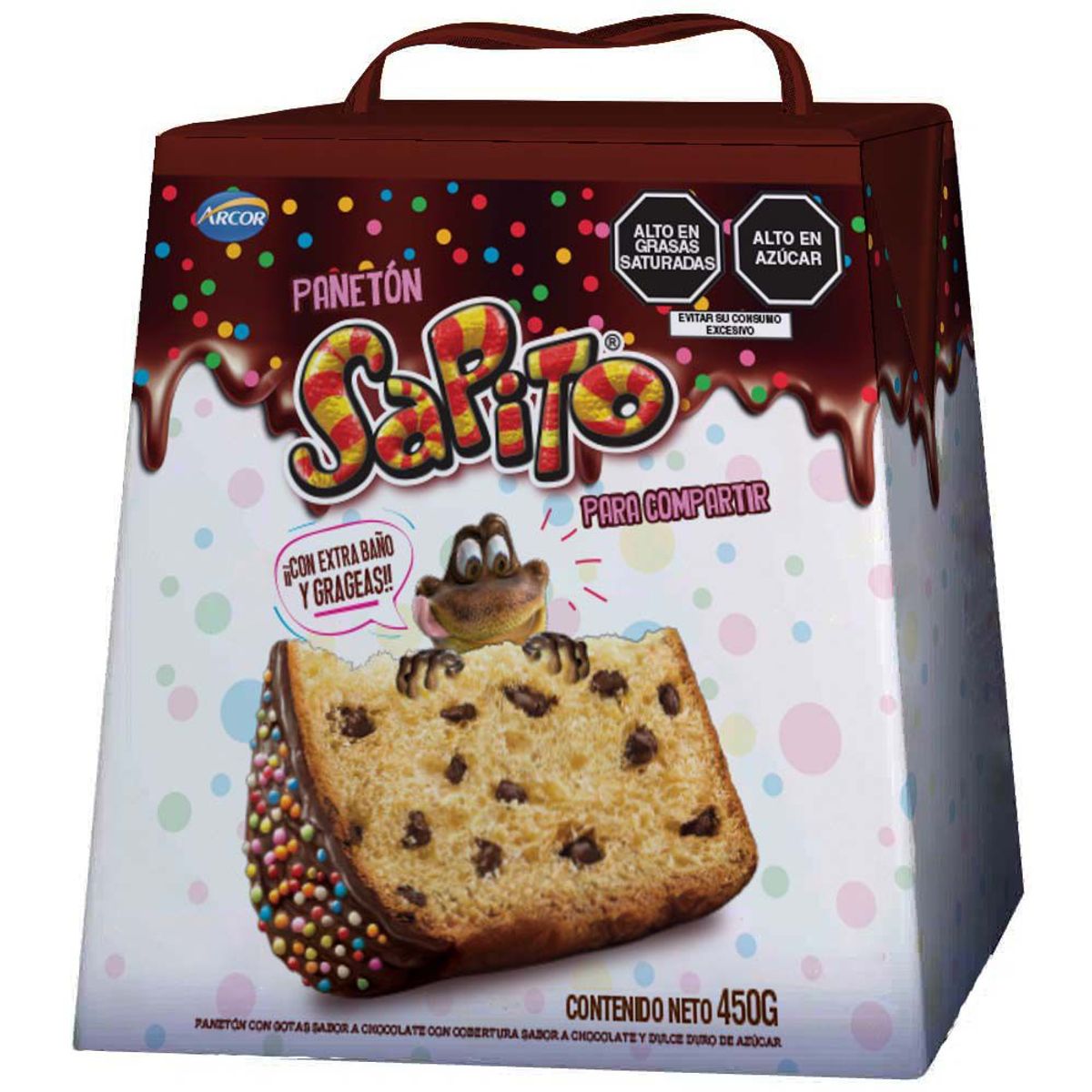 SAPITO - Panetón Sapito Caja x 450 g