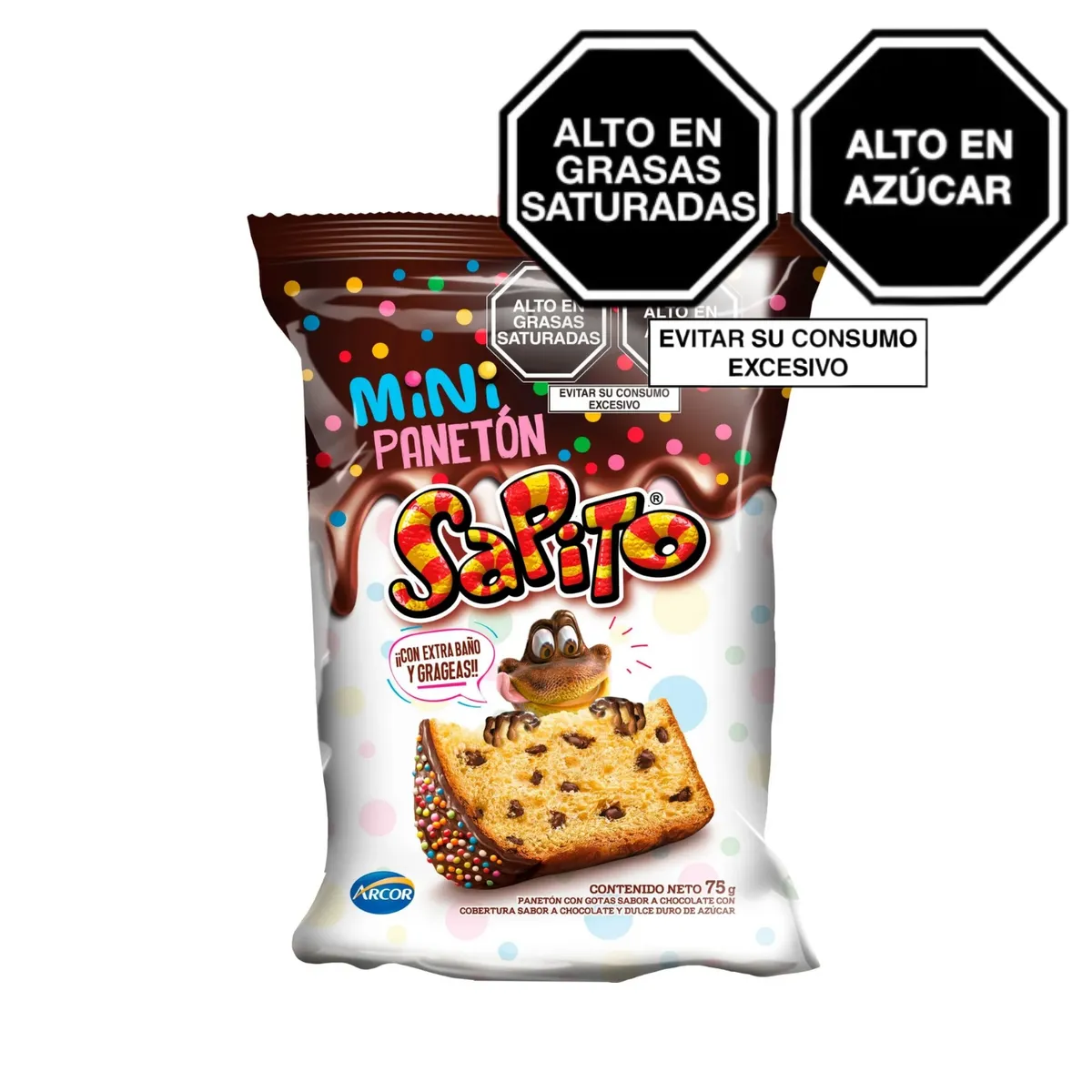 SAPITO - Mini Panetón Sapito Bolsa 75 g