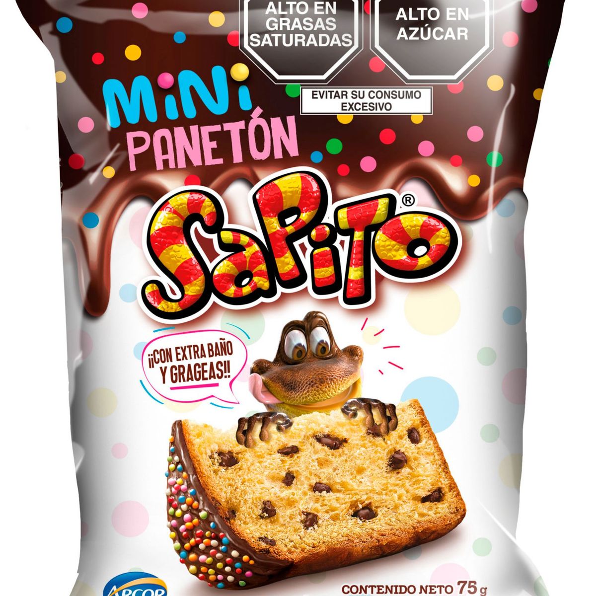 SAPITO - Mini Panetón Sapito Bolsa x 75 g